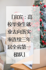 宜宾：高校毕业生就业去向落实率连续三年居全省第一梯队