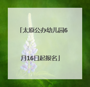 太原公办幼儿园6月16日起报名