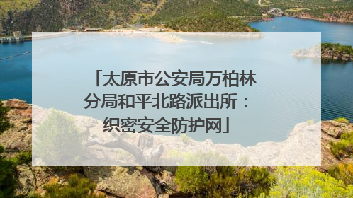 太原市公安局万柏林分局和平北路派出所：织密安全防护网
