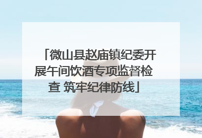 微山县赵庙镇纪委开展午间饮酒专项监督检查 筑牢纪律防线