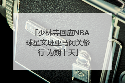 少林寺回应NBA球星文班亚马闭关修行 为期十天