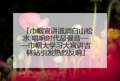 巾帼宣讲滋润白山松水 唱响时代最强音——巾帼大学习大宣讲吉林站引发热烈反响
