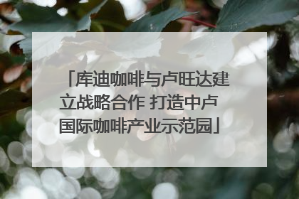 库迪咖啡与卢旺达建立战略合作 打造中卢国际咖啡产业示范园