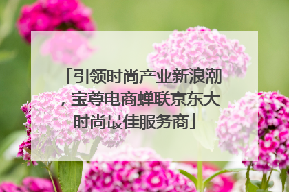 引领时尚产业新浪潮，宝尊电商蝉联京东大时尚最佳服务商