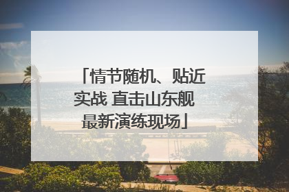 情节随机、贴近实战 直击山东舰最新演练现场