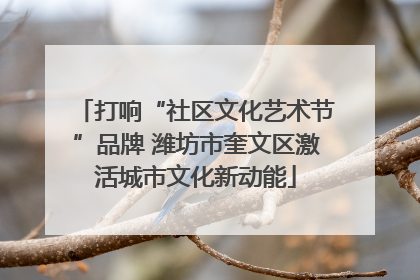 打响“社区文化艺术节”品牌 潍坊市奎文区激活城市文化新动能