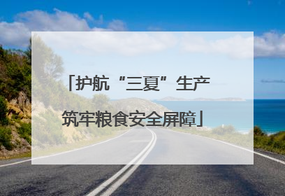 护航“三夏”生产 筑牢粮食安全屏障