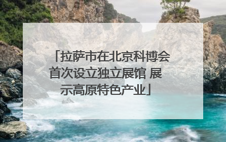拉萨市在北京科博会首次设立独立展馆 展示高原特色产业