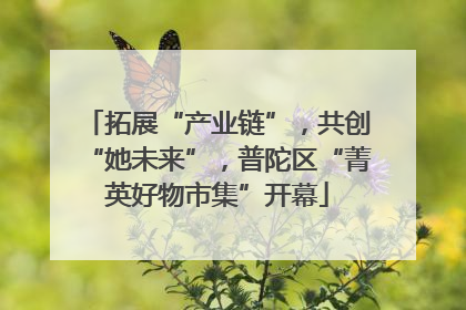 拓展“产业链”，共创“她未来”，普陀区“菁英好物市集”开幕