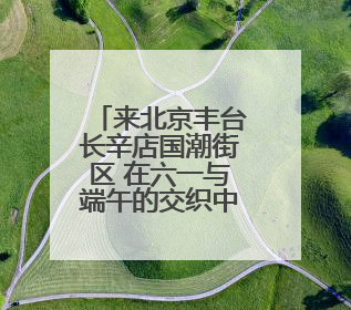 来北京丰台长辛店国潮街区 在六一与端午的交织中做快乐小孩