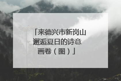 来德兴市新岗山 邂逅夏日的诗意画卷（图）
