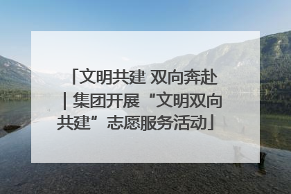 文明共建 双向奔赴｜集团开展“文明双向共建”志愿服务活动