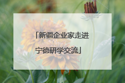 新疆企业家走进宁德研学交流