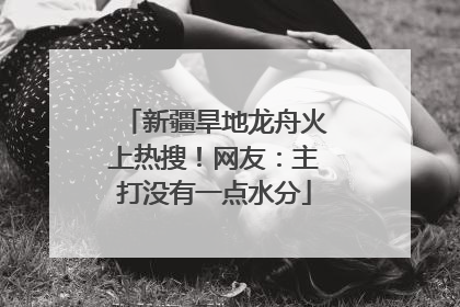 新疆旱地龙舟火上热搜！网友：主打没有一点水分