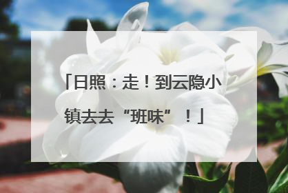 日照：走！到云隐小镇去去“班味”！