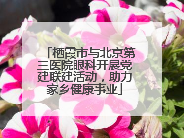 栖霞市与北京第三医院眼科开展党建联建活动，助力家乡健康事业