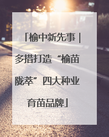 榆中新先事｜多措打造“榆苗陇萃”四大种业育苗品牌