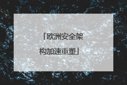 欧洲安全架构加速重塑