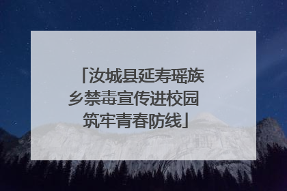 汝城县延寿瑶族乡禁毒宣传进校园 筑牢青春防线