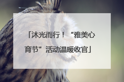 沐光而行！“雅美心育节”活动温暖收官
