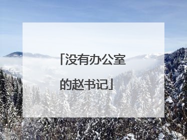 没有办公室的赵书记