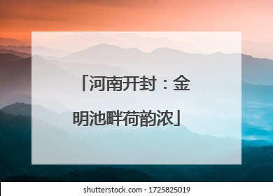 河南开封：金明池畔荷韵浓