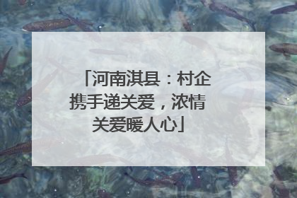 河南淇县：村企携手递关爱，浓情关爱暖人心
