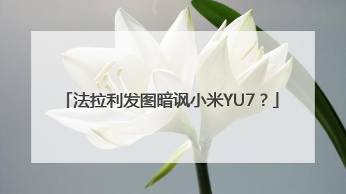 法拉利发图暗讽小米YU7？