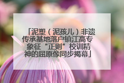 泥塑（泥孩儿）非遗传承基地落户镇江高专 象征“正则”校训精神的屈原像同步揭幕
