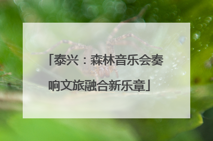 泰兴：森林音乐会奏响文旅融合新乐章
