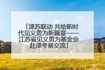 津苏联动 共绘新时代见义勇为新篇章——江苏省见义勇为基金会赴津考察交流