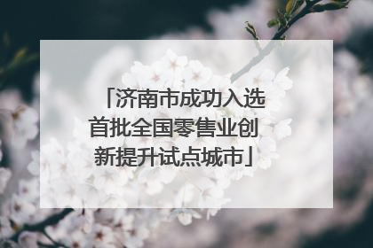 济南市成功入选首批全国零售业创新提升试点城市