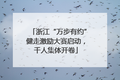 浙江“万步有约”健走激励大赛启动，千人集体开卷