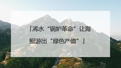浠水“锅炉革命”让海鳗游出“绿色产值”