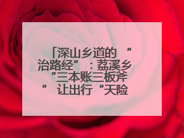 深山乡道的 “治路经”：荔溪乡 “三本账三板斧” 让出行“天险变通途”