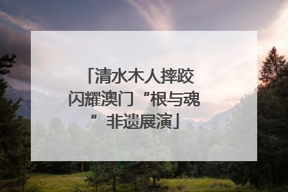 清水木人摔跤 闪耀澳门“根与魂”非遗展演