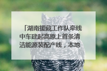 湖南援藏工作队牵线中车建起高原上首条清洁能源装配产线，本地大学生成车间检验员