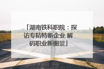 湖南铁科职院：探访专精特新企业 解码职业新图景