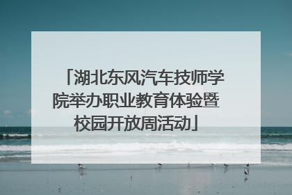 湖北东风汽车技师学院举办职业教育体验暨校园开放周活动