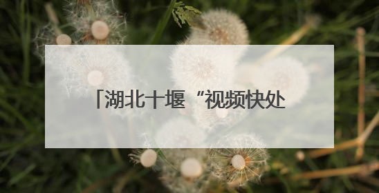 湖北十堰“视频快处”全覆盖 车辆小剐蹭5分钟“云解决”