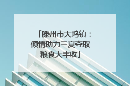 滕州市大坞镇：倾情助力三夏夺取粮食大丰收