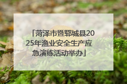 菏泽市暨郓城县2025年渔业安全生产应急演练活动举办