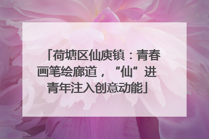 荷塘区仙庾镇：青春画笔绘廊道，“仙”进青年注入创意动能