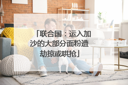 联合国：运入加沙的大部分面粉遭劫掠或哄抢