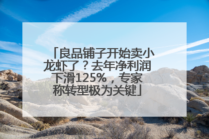 良品铺子开始卖小龙虾了？去年净利润下滑125%，专家称转型极为关键