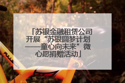 苏银金融租赁公司开展“苏银圆梦计划——童心向未来”微心愿捐赠活动