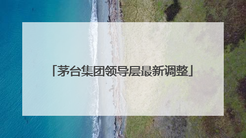 茅台集团领导层最新调整