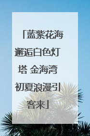 蓝紫花海邂逅白色灯塔 金海湾初夏浪漫引客来