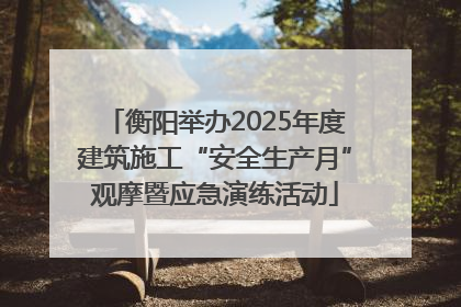 衡阳举办2025年度建筑施工“安全生产月”观摩暨应急演练活动