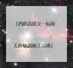 西延高铁又一标段无砟轨道施工完成
